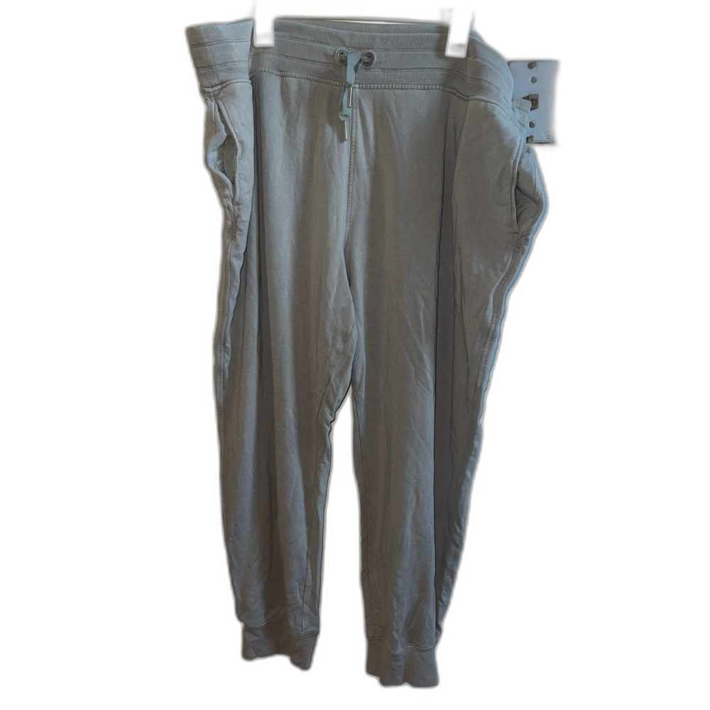 Athleta Balance Jogger Pants Womens Plus 3X Green Gray Lounge Knit Drawstring